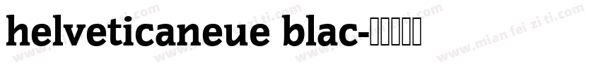 helveticaneue blac字体转换